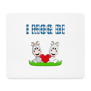 ZIEGEN - ZIEGE - LIEBE - LOVE - I MOG DI - Mousepad (Querformat) - Weiß - Vorne