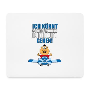 PILOT - FLUGZEUG - FLIEGEN - FLIEGER - SUPER - GUT - Mousepad (Querformat) - Weiß - Vorne