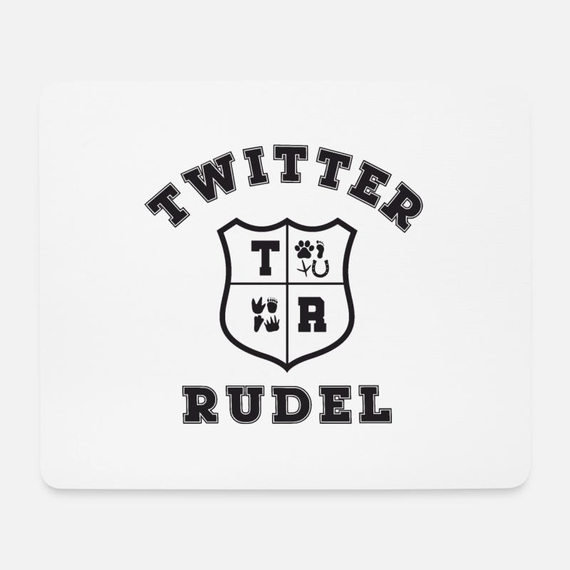 TWR Logo Varsity LDBBTV2 - Mousepad (Querformat) - Weiß
