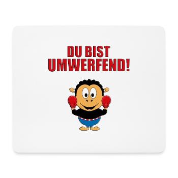 SCHAF - BOXER - SPORT - DU BIST UMWERFEND! - Mousepad (Querformat) - Weiß - Vorne