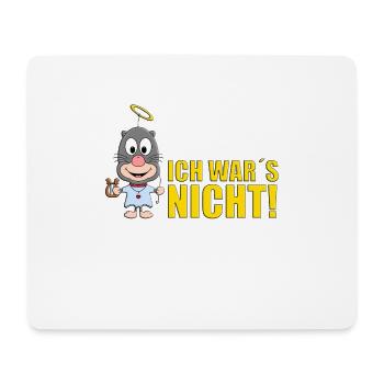 ICH WAR´S NICHT! - MAULWURF - ENGEL - TIERISCH - Mousepad (Querformat) - Weiß - Vorne