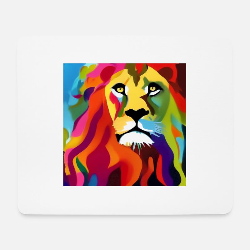 Tiger Gemälde - Mousepad (Querformat) - Weiß