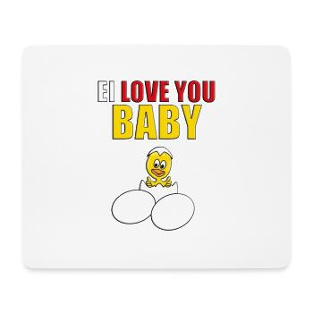 KÜKEN - GEBURT - EIER - NACHWUCHS - BABY - TIER - Mousepad (Querformat) - Weiß - Vorne