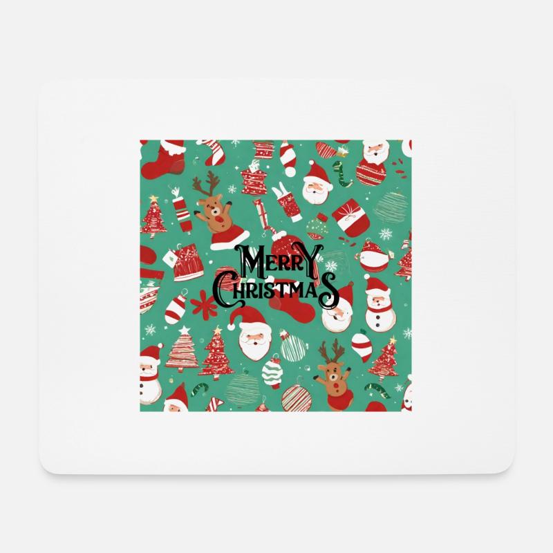 merry christmas - Mousepad (Querformat) - Weiß