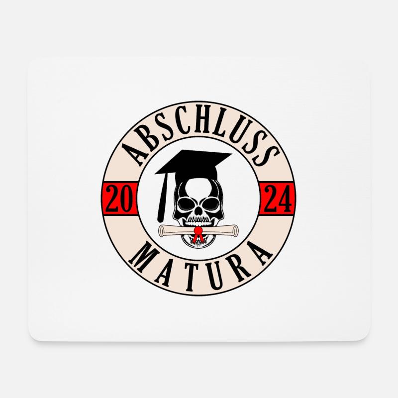 Matura Abschluss 2024 - Mousepad (Querformat) - Weiß