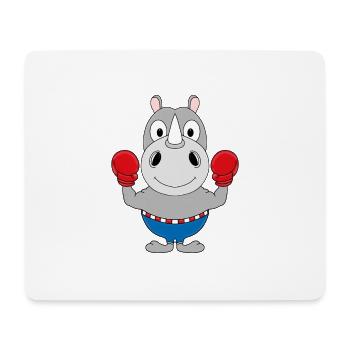 NASHORN - BOXER - BOXEN - SPORT - KAMPFSPORT - Mousepad (Querformat) - Weiß - Vorne