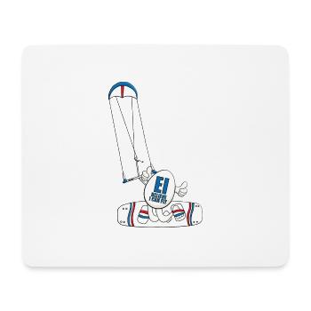 KITE - KITER - KITESURFEN - EI BELIEVE I CAN FLY - Mousepad (Querformat) - Weiß - Vorne
