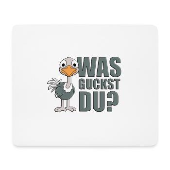 STRAUß - TIER - TIERISCH - TIERE - Mousepad (Querformat) - Weiß - Vorne