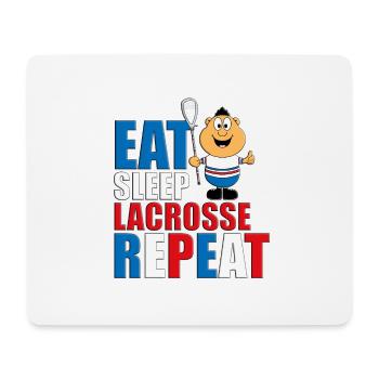 LACROSSE - SPORT - LIEBE - SPORTART - SPORTLER - Mousepad (Querformat) - Weiß - Vorne