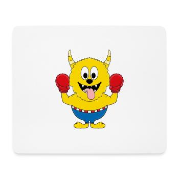 BOXEN - BOXER - KAMPFSPORT - MONSTER - SPORT - Mousepad (Querformat) - Weiß - Vorne