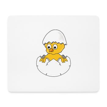 KÜKEN - EI - GEBURT - BABY - VOGEL - KIND - TIER - Mousepad (Querformat) - Weiß - Vorne