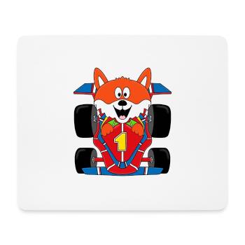 FUCHS - MOTORSPORT - AUTO - RENNWAGEN - SPORT - Mousepad (Querformat) - Weiß - Vorne