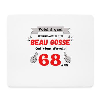This Looks Like A Handsome 68-Year-Old Kid - Mouse Pad (horizontal) - white - Front