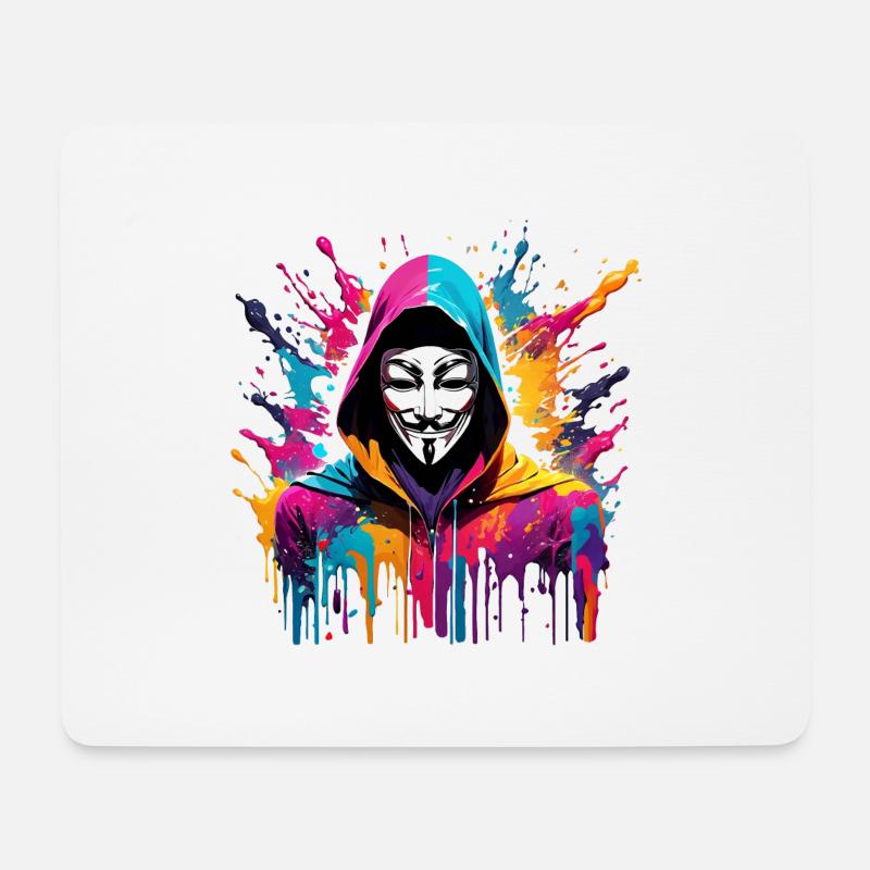 Anonymus - Mousepad (Querformat) - Weiß
