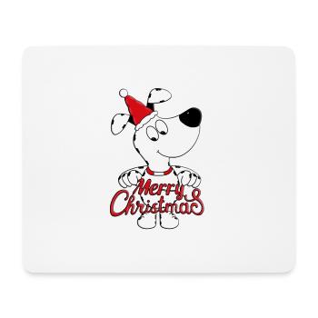 HUND - WEIHNACHTEN - HUNDE - TIER - TIERISCH - GUT - Mousepad (Querformat) - Weiß - Vorne