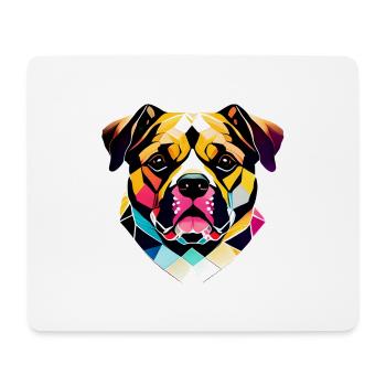 Hundehalter Bulldogge Hunde Hund Hundebesitzer - Mousepad (Querformat) - Weiß - Vorne