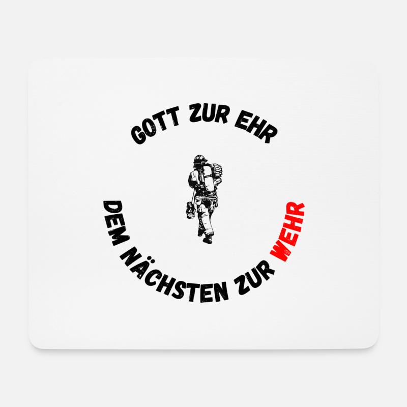 Gott zur Ehr dem Nächsten zur Wehr 2 - Mousepad (Querformat) - Weiß