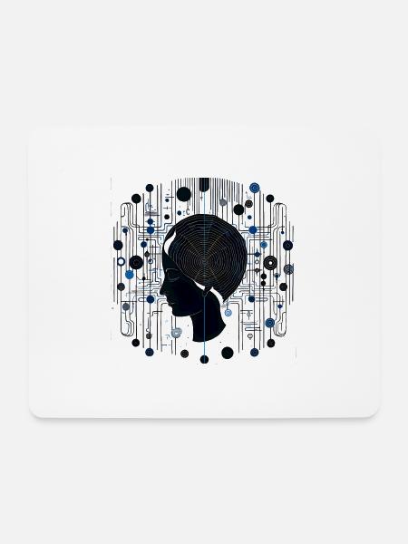 Gehirn Strukturen - Surreale Kunst - Mousepad (Querformat) - Weiß