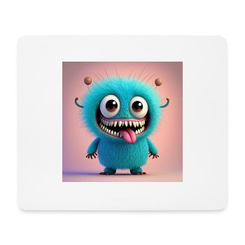 Happy Halloween niedliches Monster gruselig lustig gruselig - Mousepad (Querformat) - Weiß - Vorne