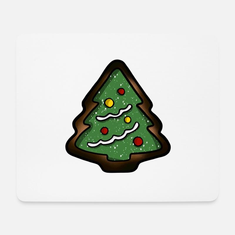 Burnt Christmas Tree Cookies - Mouse Pad (horizontal) - white