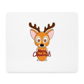 REH - WEIHNACHTEN - MERRY CHRISTMAS - Mousepad (Querformat) - Weiß - Vorne