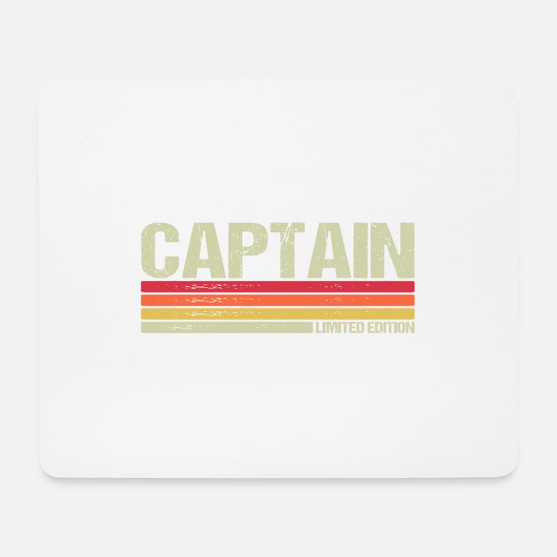 Captain Limited Edition - Mousepad (Querformat) - Weiß