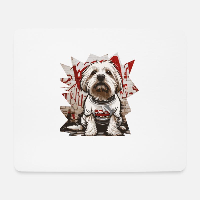 Maltese dog - Mouse Pad (horizontal) - white