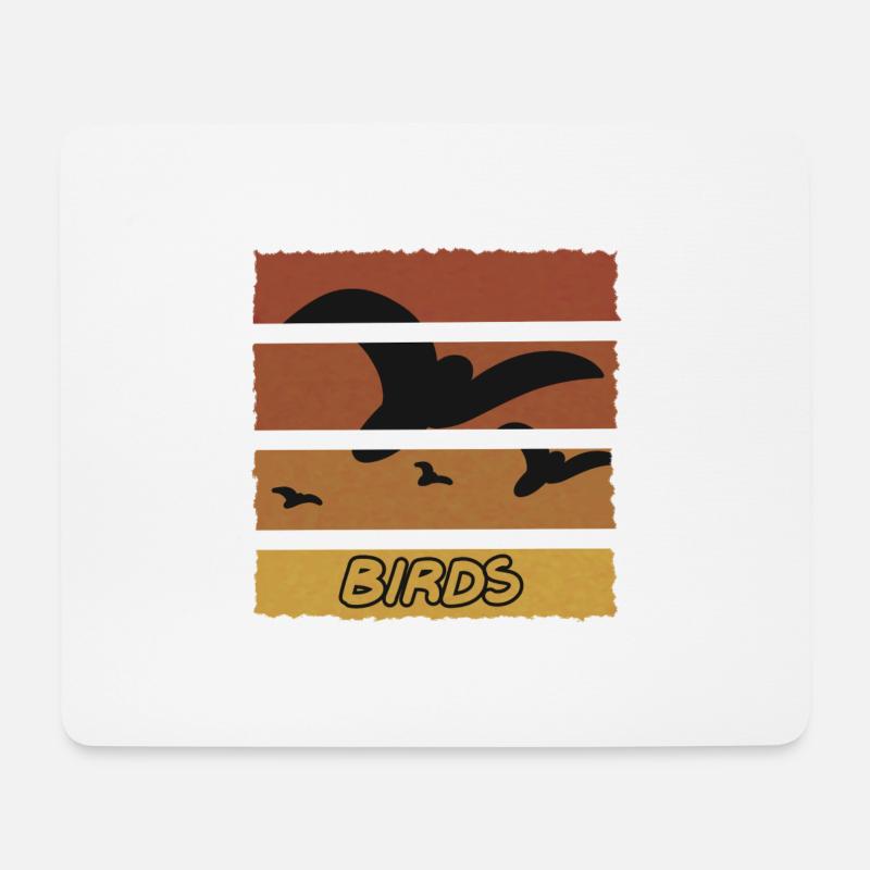 Birds - Mouse Pad (horizontal) - white
