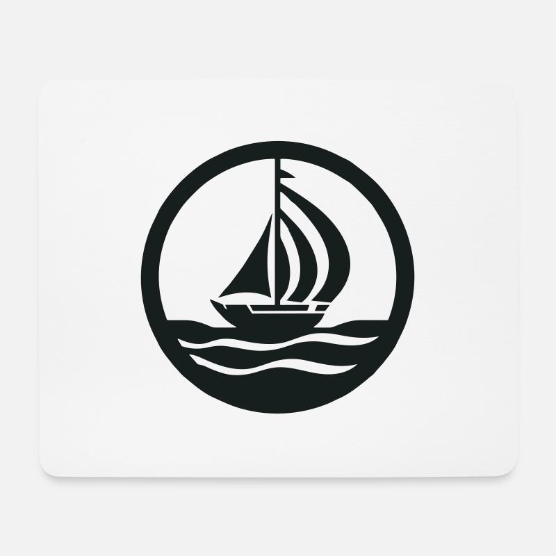 Sail into Adventure - Mouse Pad (horizontal) - white