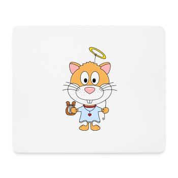 ENGEL - HAMSTER - TIER - TIERISCH - Mousepad (Querformat) - Weiß - Vorne