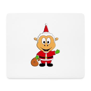 WEIHNACHTSMANN - SCHAF - WEIHNACHTEN - TIERISCH - Mousepad (Querformat) - Weiß - Vorne