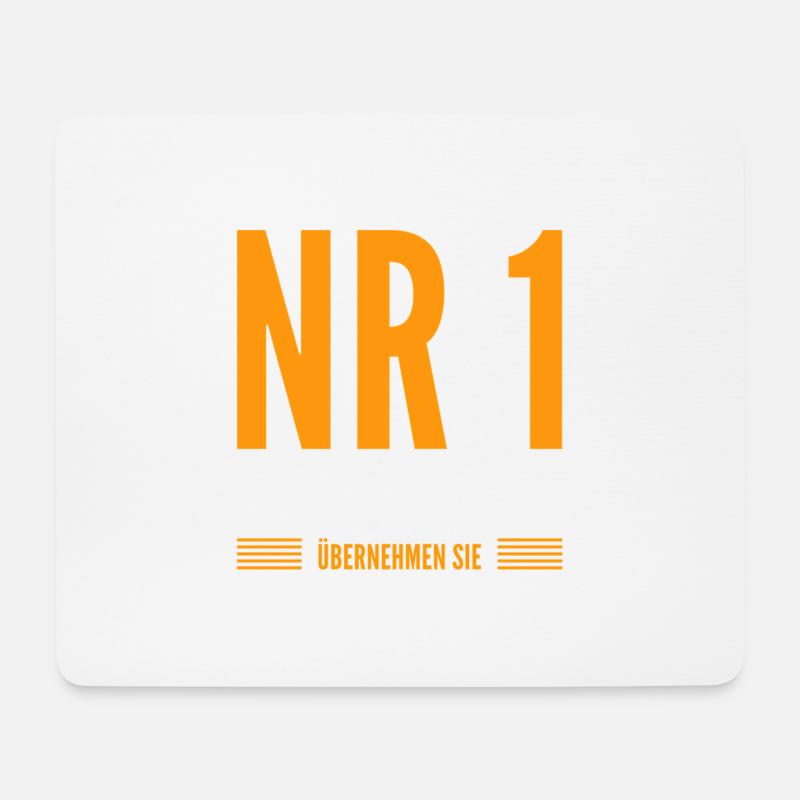 Nr. 1, Sie sind dran - Mousepad (Querformat) - Weiß