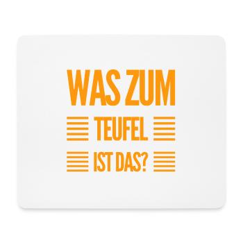 was ist das? - Mousepad (Querformat) - Weiß - Vorne