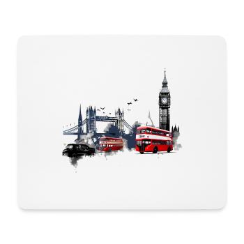 Londres, la capitale vibrante - Tapis de souris (format paysage) - blanc - Devant
