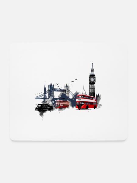London, die pulsierende Hauptstadt - Mousepad (Querformat) - Weiß