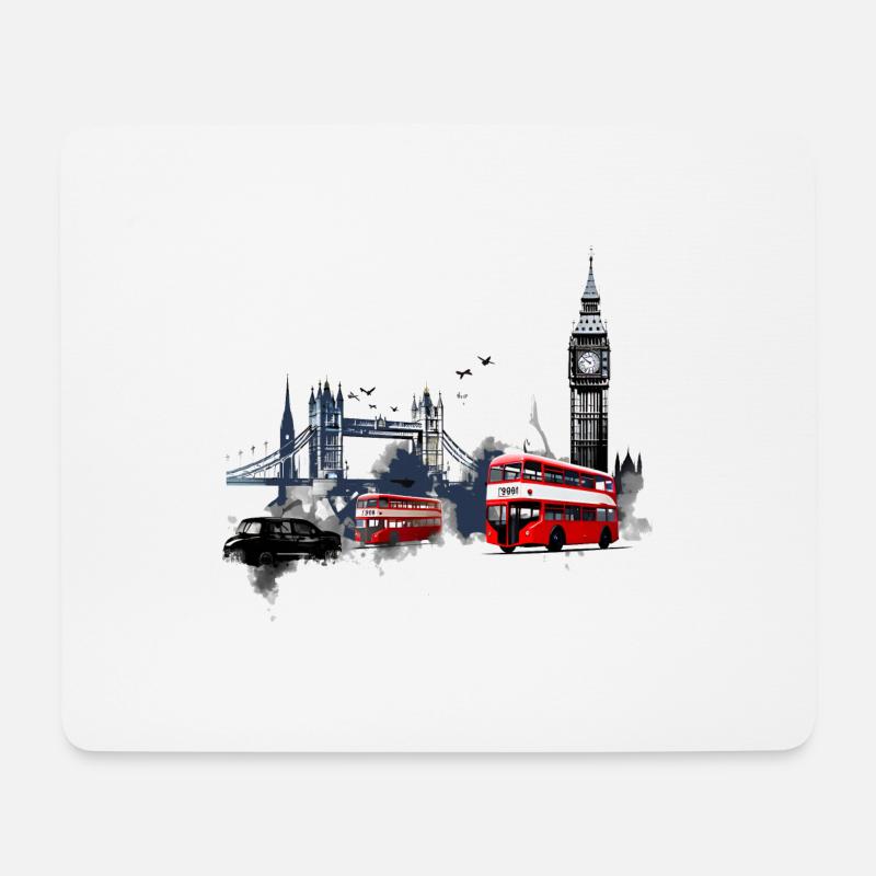 London, die pulsierende Hauptstadt - Mousepad (Querformat) - Weiß