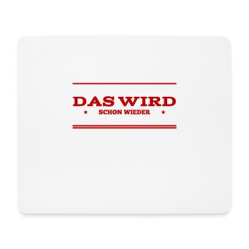 Kopf hoch - Mousepad (Querformat) - Weiß - Vorne