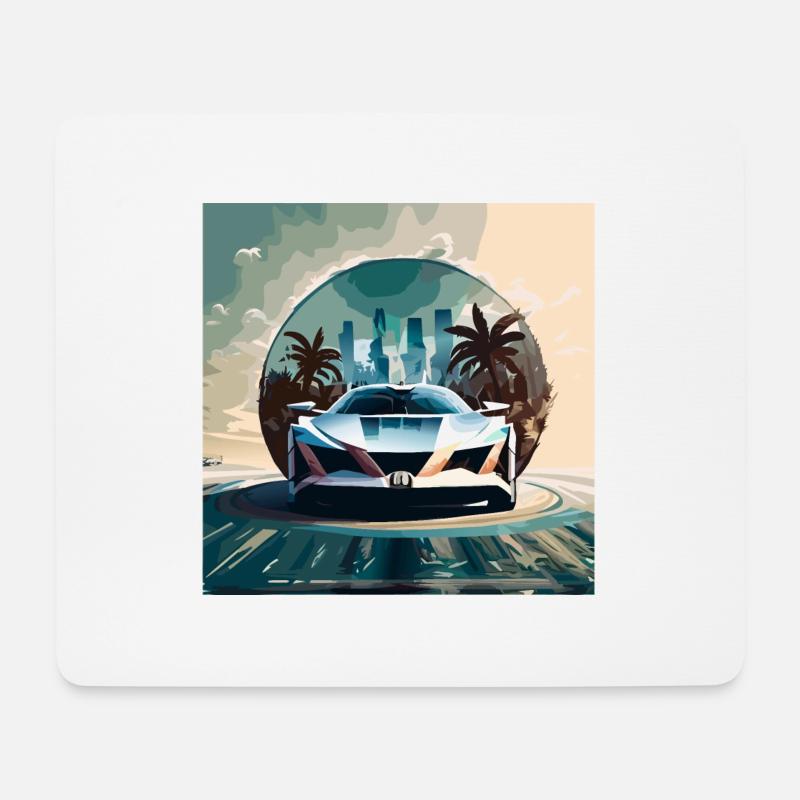 Miami Portal Escape (Miami Collection) - Mousepad (Querformat) - Weiß