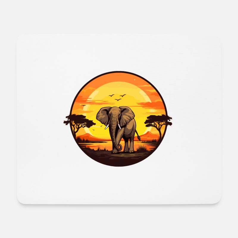 African Sun - Mouse Pad (horizontal) - white