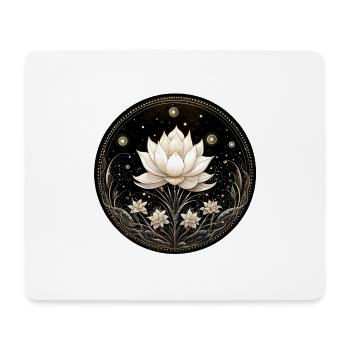 Lotusblüte - Mousepad (Querformat) - Weiß - Vorne
