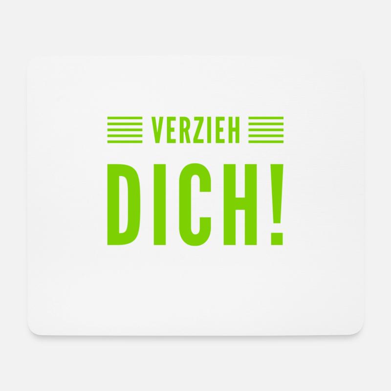 geh weg - Mousepad (Querformat) - Weiß