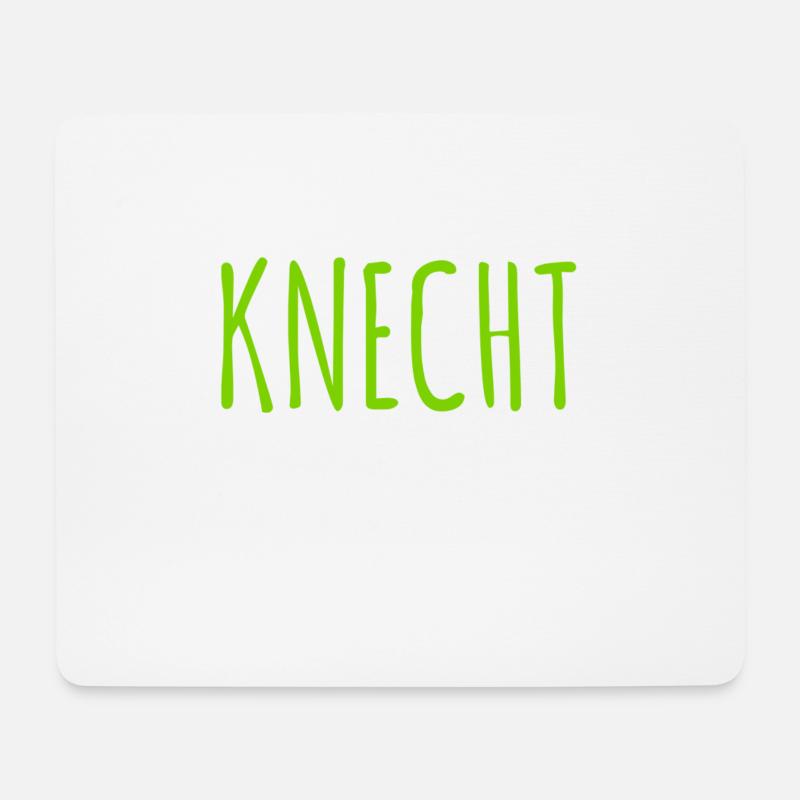 ich bin ein Knecht - Mousepad (Querformat) - Weiß
