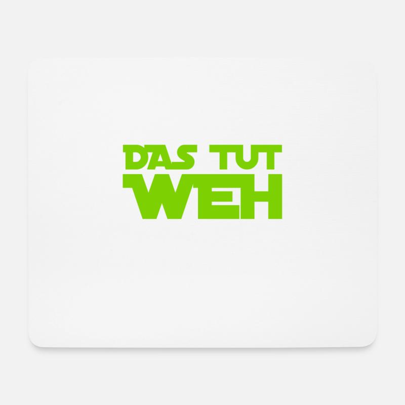 aua - Mousepad (Querformat) - Weiß