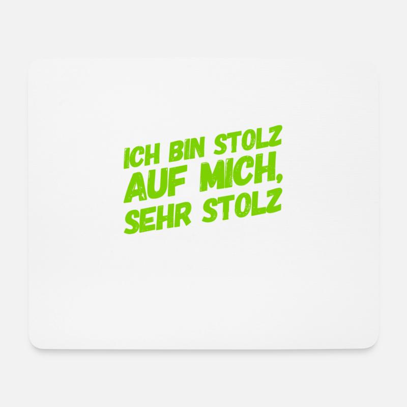 das habe ich gut gemacht - Mousepad (Querformat) - Weiß
