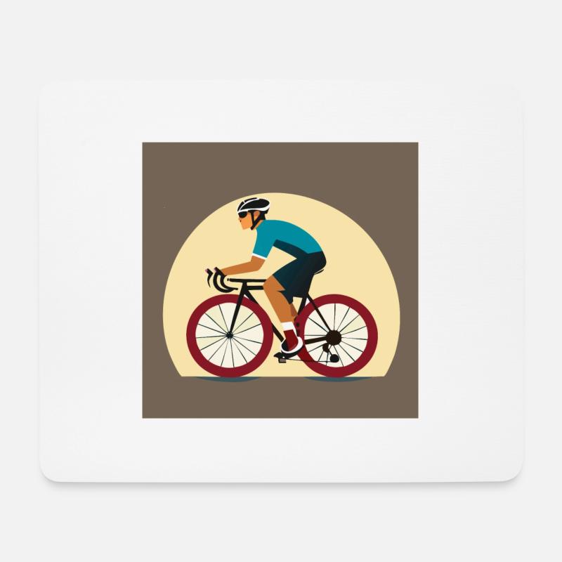 Fahrrad / Rennrad - Mousepad (Querformat) - Weiß
