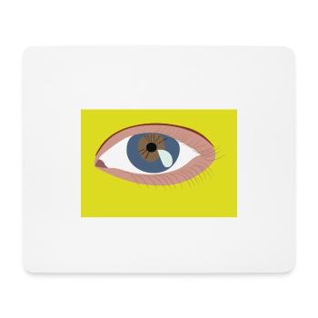 Auge - Mousepad (Querformat) - Weiß - Vorne