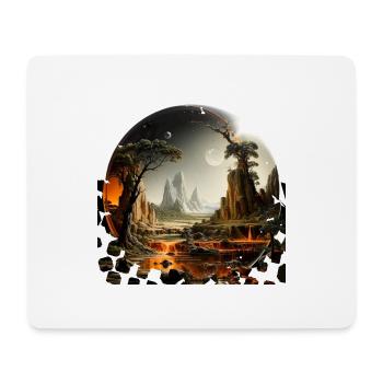 Humanity's dream of exploring distant worlds - Mouse Pad (horizontal) - white - Front