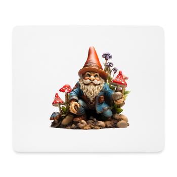 Gartenzwerge sind nicht nur dekorativ - Mousepad (Querformat) - Weiß - Vorne