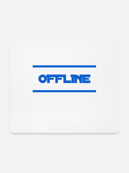 ich mag es offline - Mousepad (Querformat) - Weiß