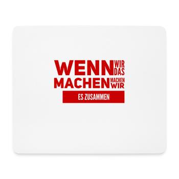 Zusammenhalt ist wichtig - Mousepad (Querformat) - Weiß - Vorne